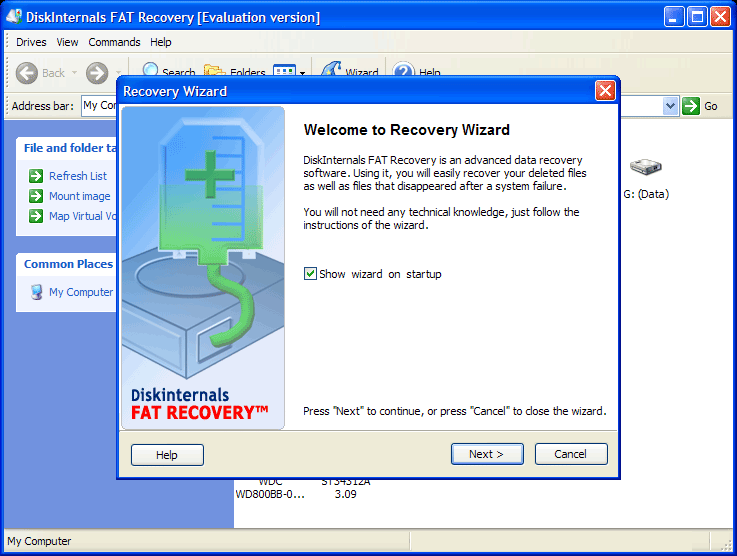 FAT data recovery software, disk recovery software, file recovery tool, file recovery utility, easy recovery FAT, recovery utili